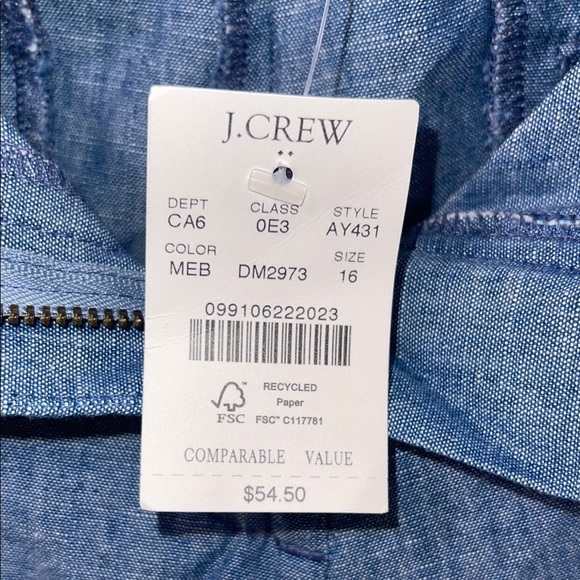 J. Crew Blue Shorts Size 16 NWT - Picture 3 of 5